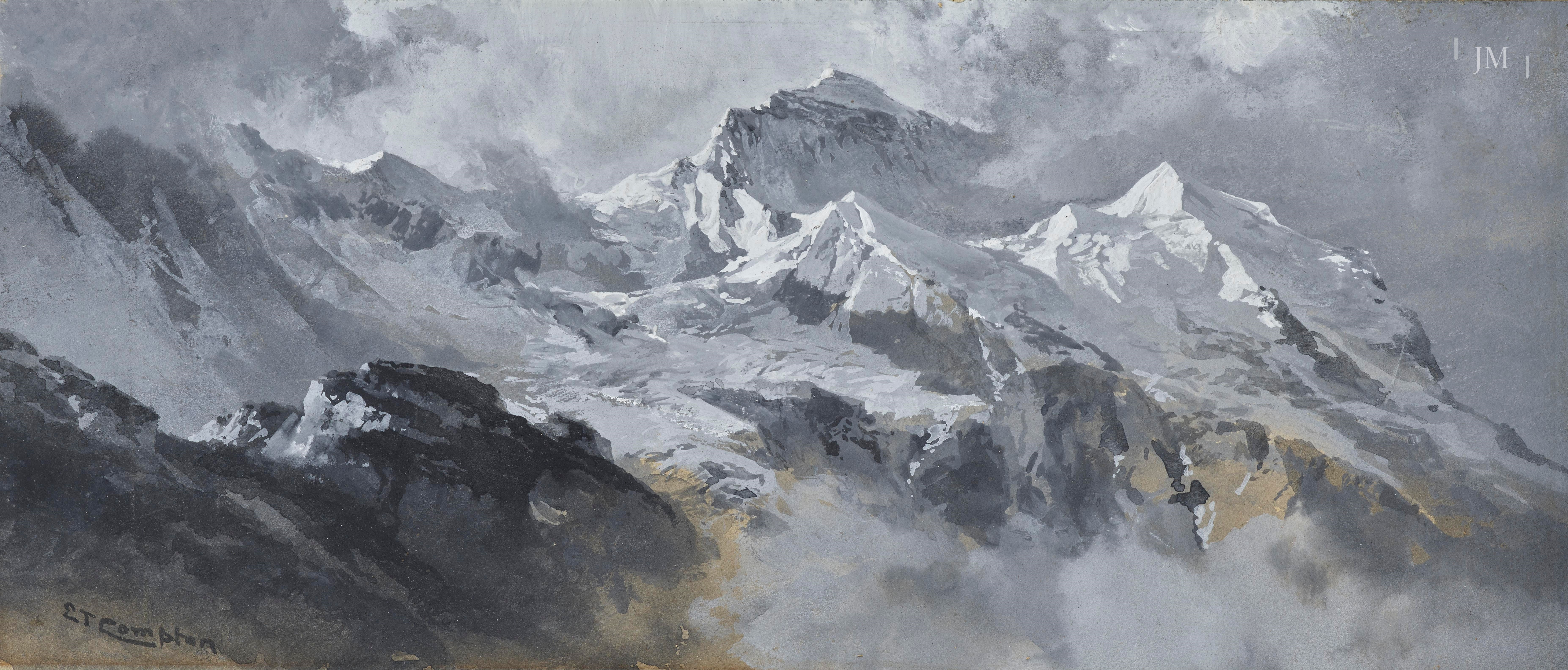 The Jungfrau seen from Männlichen, Switzerland